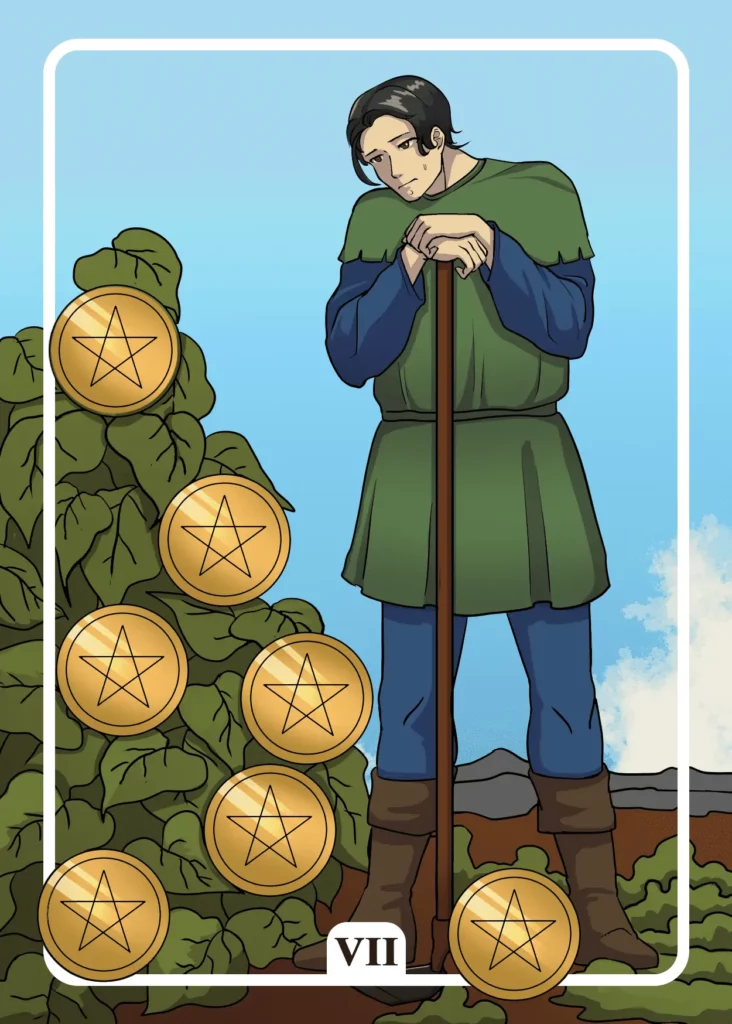 Seven of Pentacles Tarot Card Meaning