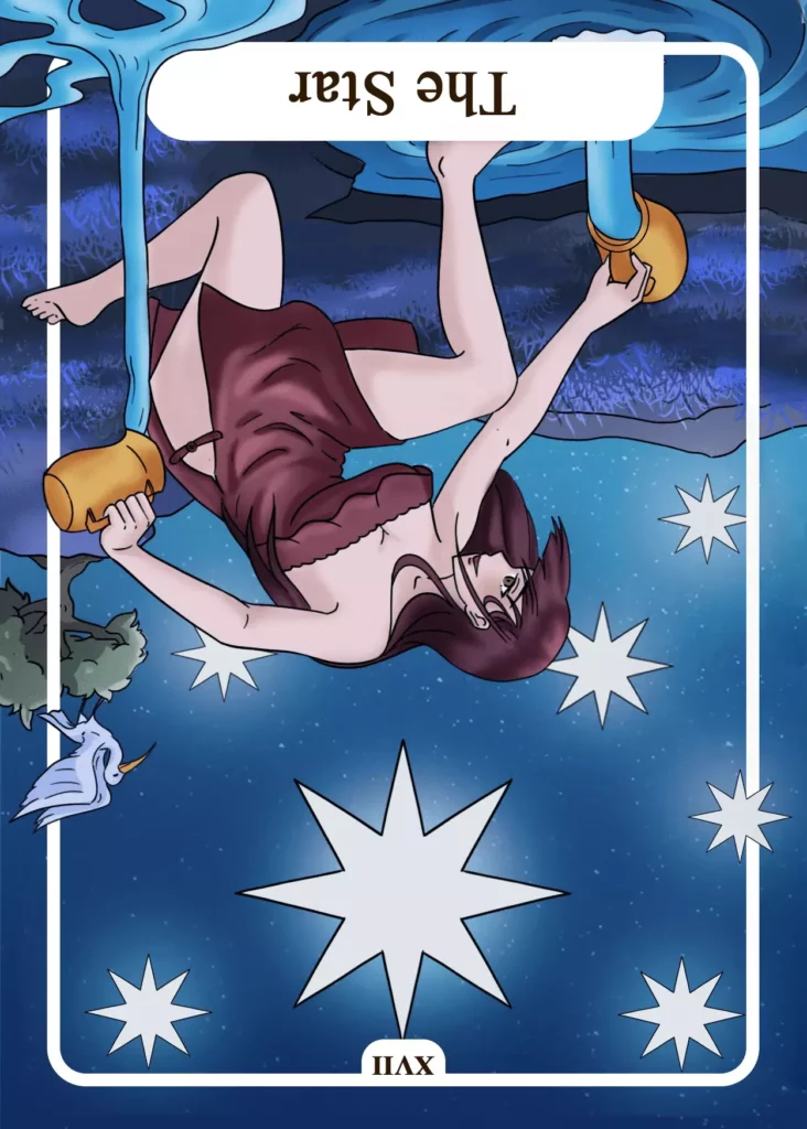 The Star Reversed as Feelings Tarot Card Meaning