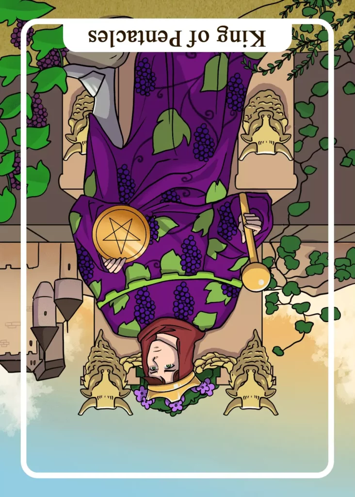 King of Pentacles Reversed as Yes or No Tarot Card Meaning