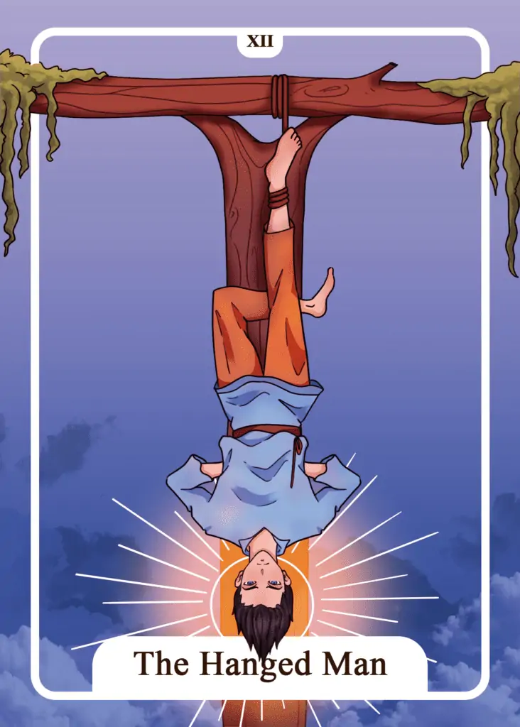 The Hanged Man as Feelings Tarot Card Meaning