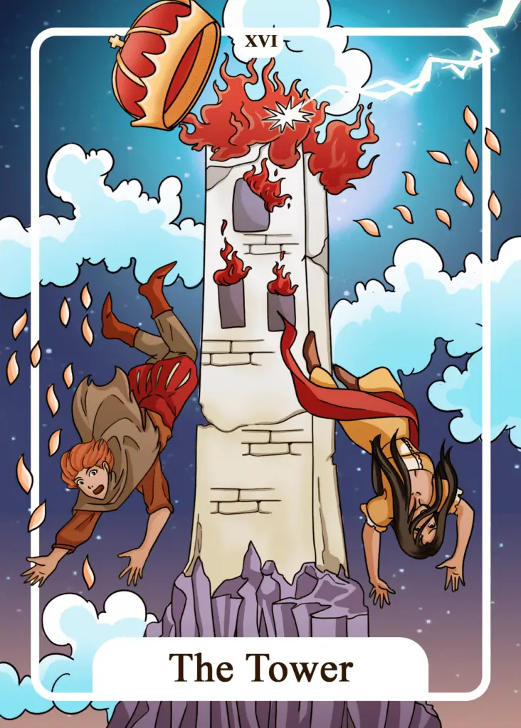 The Tower as Feelings Tarot Card Meaning