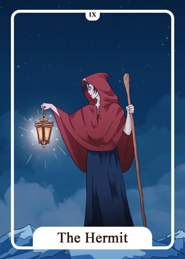 The Hermit as Feelings Tarot Card Meaning