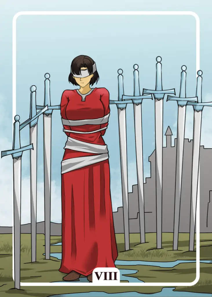 Eight of Swords as Yes or No Tarot Card Meaning