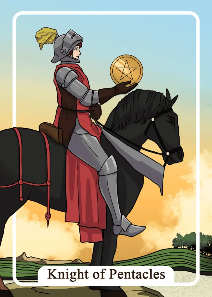 Knight of Pentacles as Feelings Tarot Card Meaning