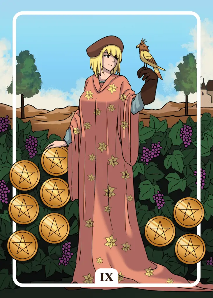NIne of Pentacles as Yes or No Tarot Card Meaning