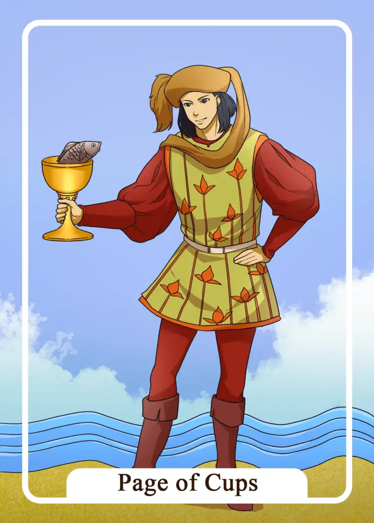 Page of Cups as Feelings Tarot Card Meaning