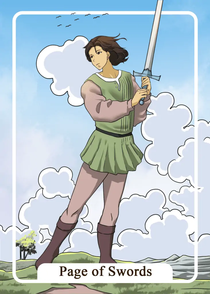 Page of Swords as Yes or No Tarot Card Meaning