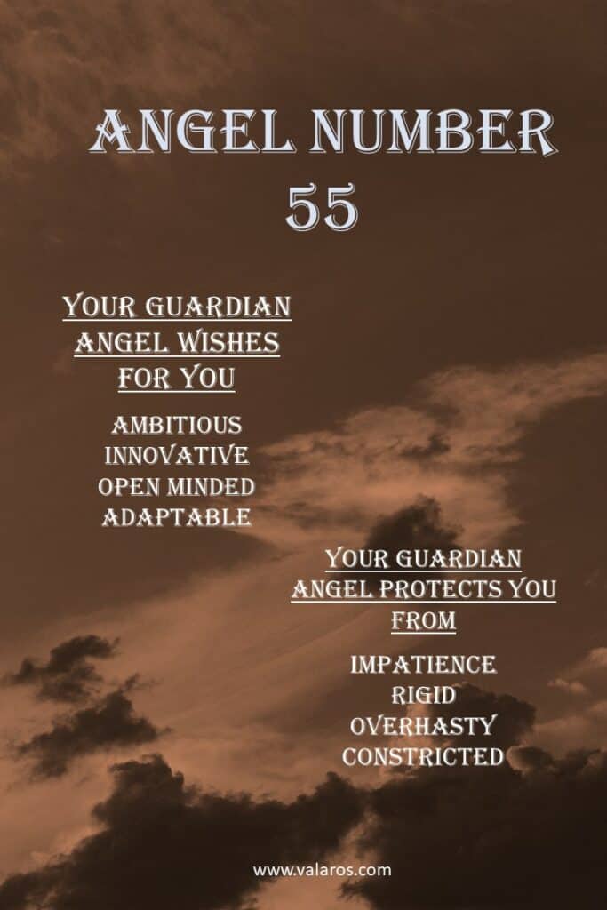 Angel Number 55 Meaning Cheat Sheet